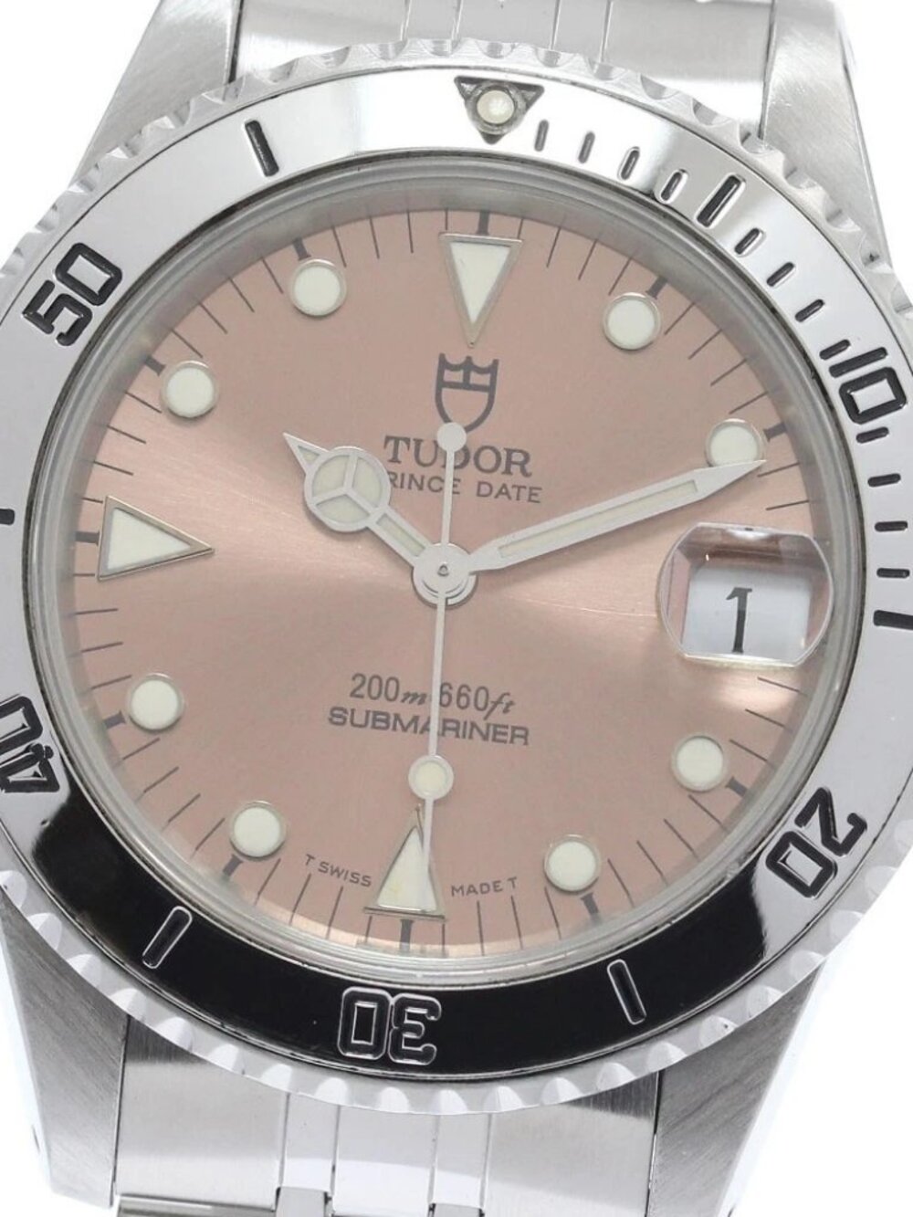 TUDOR Prince Date Submariner 75190 Date pink Dial Automatic Boy's Watch_956930